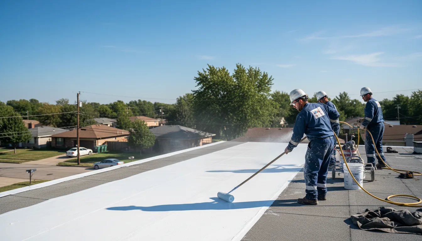 Commercial roof coating in Jessieville, AR near me